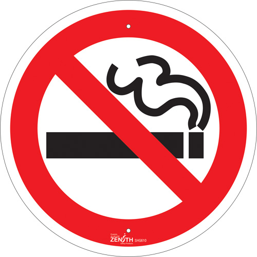 No Smoking CSA Standard Safety Sign, 12" x 12", Aluminum, Pictogram Les Fournitures Industrielles Méga