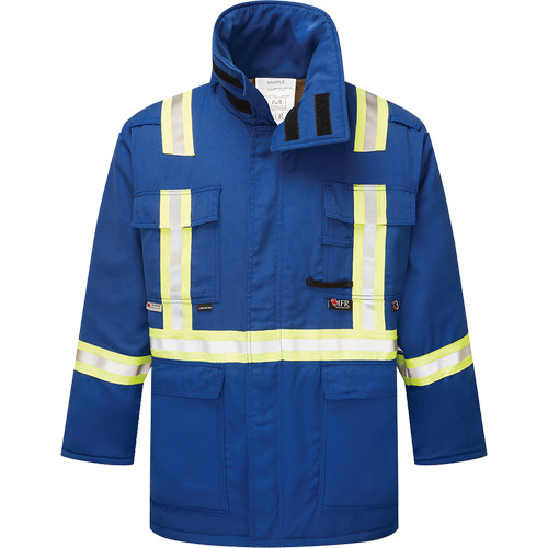 Parka isol&eacute;, antistatique et ignifuge  6,5 oz Westex DH, T-Grand, Bleu royal Les Fournitures Industrielles Méga