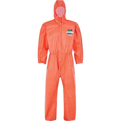 MicroMax&reg; NS Coverall with Elastic Hood, Cuffs, Waist & Ankles, Small, Orange, Microporous Les Fournitures Industrielles Méga