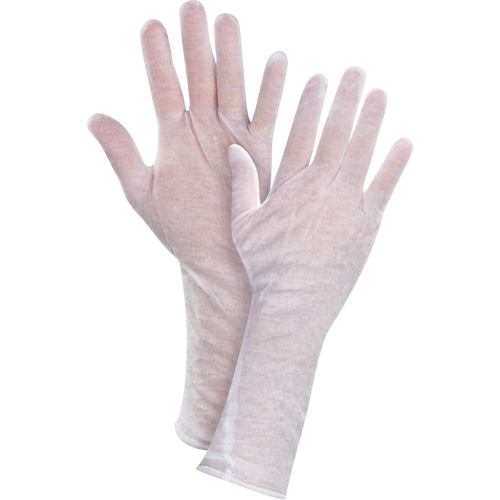 Lightweight Inspection Gloves, Poly/Cotton, Hemmed Cuff, Men's Les Fournitures Industrielles Méga