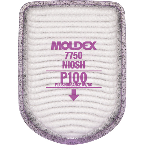 Filtre pour respirateur semi-rectangulaire, Filtre contre les particules avec suppresion de vapeurs nuisibles, Vapeurs organiques/Gaz acides/P100 Les Fournitures Industrielles Méga