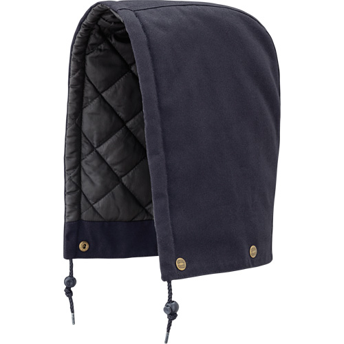 538 Capuchon pour parka, blouson aviateur ou combinaison de s&eacute;curit&eacute; matelass&eacute;e, Bleu marin, Coton Les Fournitures Industrielles Méga