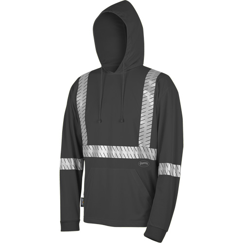 6966 Bird's-Eye Safety Hoodie, Small, Black Les Fournitures Industrielles Méga