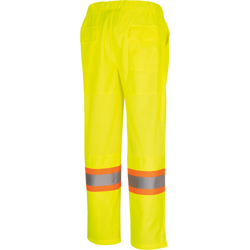 5999PW Pantalon de s&eacute;curit&eacute; routi&egrave;re pour femmes, Polyester, T-petit, Jaune lime haute visibilit&eacute; Les Fournitures Industrielles Méga