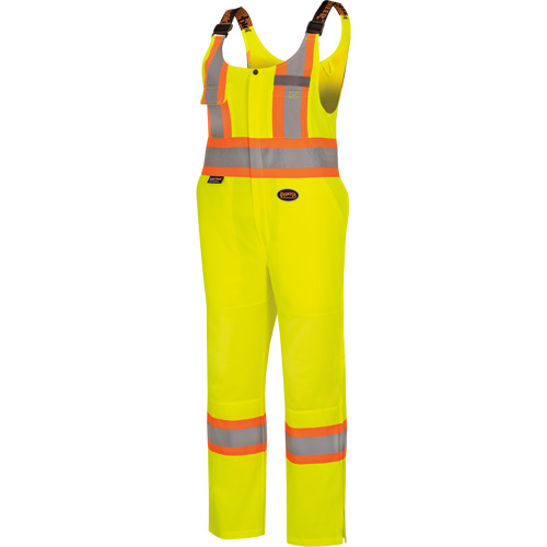 6000W Combinaison de s&eacute;curit&eacute; routi&egrave;re haute visibilit&eacute; pour femmes, Polyester, T-petit, Jaune lime haute visibilit&eacute; Les Fournitures Industrielles Méga