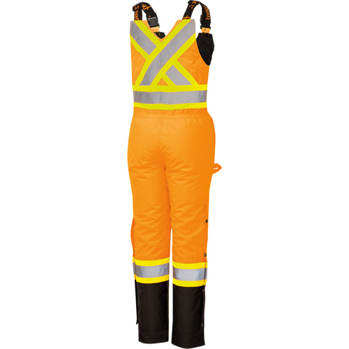 5040BBW Combinaison de s&eacute;curit&eacute; imperm&eacute;able haute visibilit&eacute; pour femmes, Polyester, T-petit, Noir/Orange haute visibilit&eacute; Les Fournitures Industrielles Méga