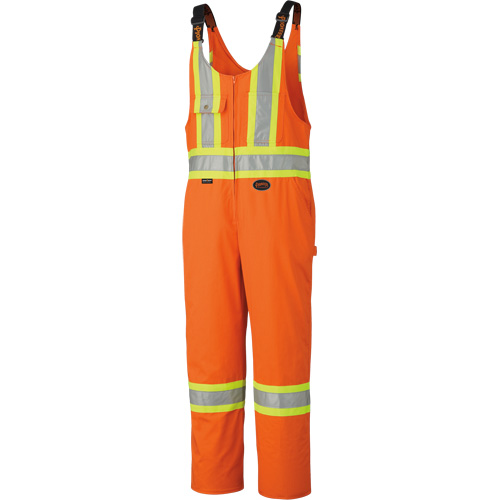 6617ZT Combinaison de s&eacute;curit&eacute; haute visibilit&eacute; avec fermeture &agrave; glissi&egrave;re sur la jambe, Poly-coton, 40 (grand taille), Orange haute visibilit&eacute; Les Fournitures Industrielles Méga