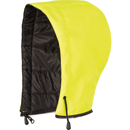 5771H Capuchon pour manteau de s&eacute;curit&eacute; haute visibilit&eacute; r&eacute;versible, Jaune lime haute visibilit&eacute;, Nylon/Polyester Les Fournitures Industrielles Méga