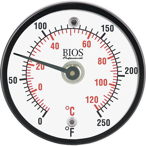 Thermom&egrave;tre de surface magn&eacute;tique, Sans contact, Analogique, 0-250°F (-20-120°C) Les Fournitures Industrielles Méga