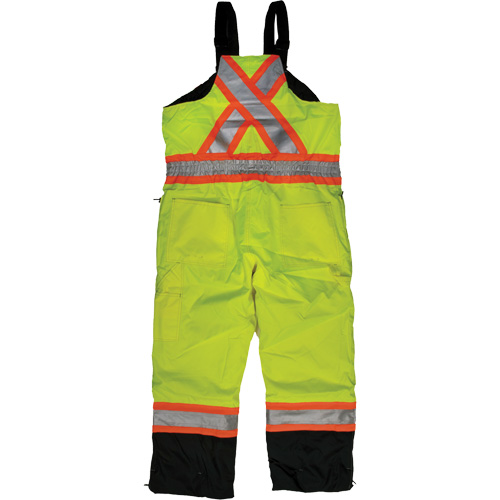 Salopette de s&eacute;curit&eacute; isolante en tissu ind&eacute;chirable, Polyester, T-petit, Jaune lime haute visibilit&eacute; Les Fournitures Industrielles Méga