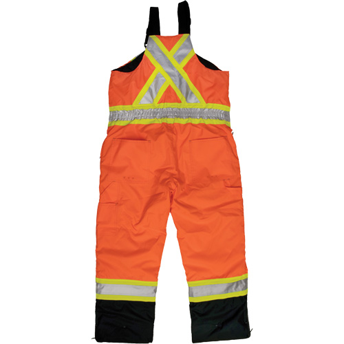 Salopette de s&eacute;curit&eacute; isolante en tissu ind&eacute;chirable, Polyester, T-petit, Orange haute visibilit&eacute; Les Fournitures Industrielles Méga