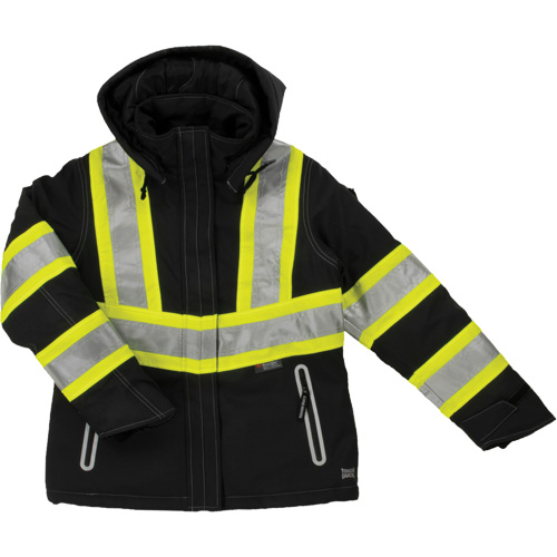Manteau de s&eacute;curit&eacute; isolant et extensible pour femmes, Polyester, Noir, T-petit Les Fournitures Industrielles Méga