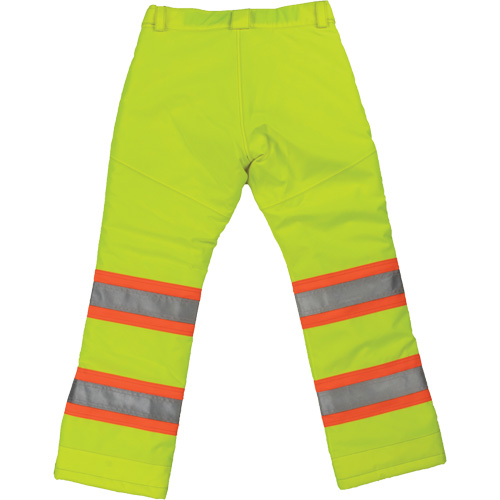 Pantalon de s&eacute;curit&eacute; isolant et extensible pour femmes, Polyester, Petit, Jaune lime haute visibilit&eacute; Les Fournitures Industrielles Méga