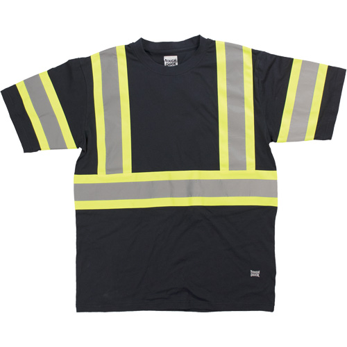Chemise de s&eacute;curit&eacute; &agrave; manches courtes, Coton, T-petit, Noir Les Fournitures Industrielles Méga
