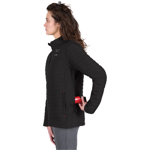 Manteau chauffant M12 Axis avec pile, Femmes, Grand, Noir Les Fournitures Industrielles Méga