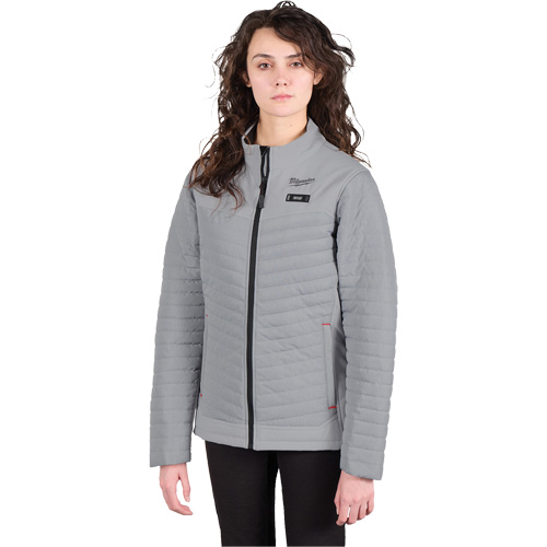 Manteau chauffant M12 Axis avec pile, Femmes, 2T-Grand, Gris Les Fournitures Industrielles Méga
