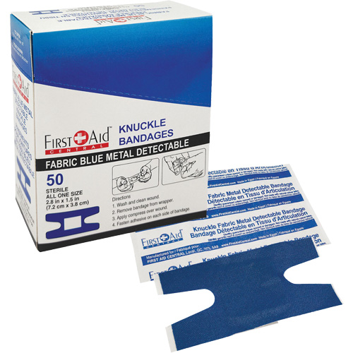 Bandages, Knuckle, Fabric Metal Detectable, Non-Sterile Les Fournitures Industrielles Méga