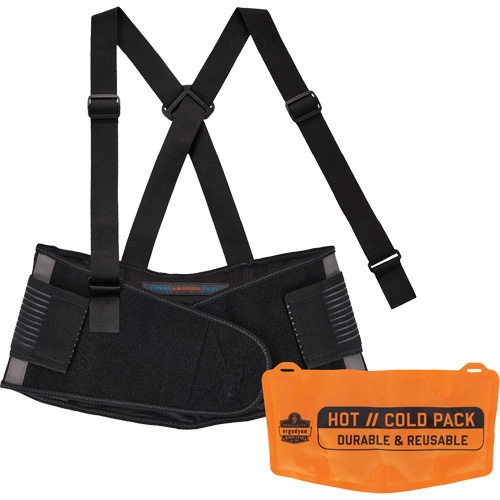Support dorsal Proflex 1675 avec sachet refroidissant/chauffant, Spandex, T-petit Les Fournitures Industrielles Méga
