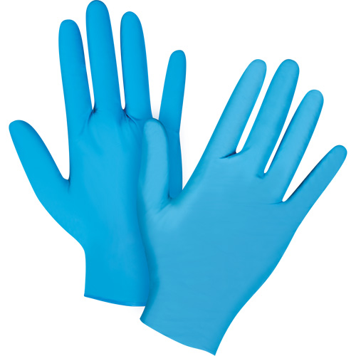 Vending Pack Disposable Gloves, Large, Nitrile, 4.5-mil, Powder-Free, Blue, Class 2 Les Fournitures Industrielles Méga