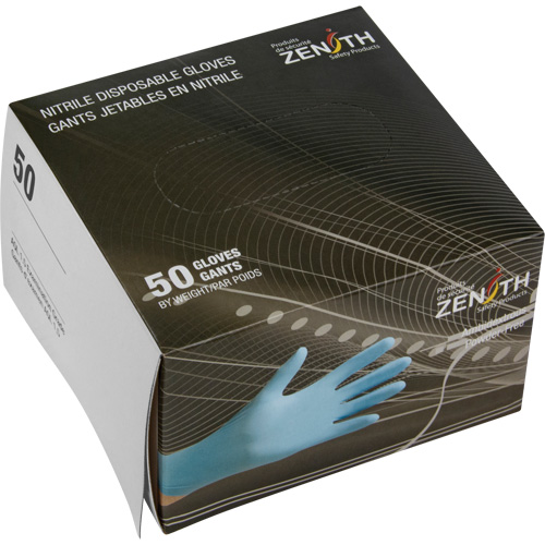 Vending Pack Disposable Gloves, Large, Nitrile, 4.5-mil, Powder-Free, Blue, Class 2 Les Fournitures Industrielles Méga