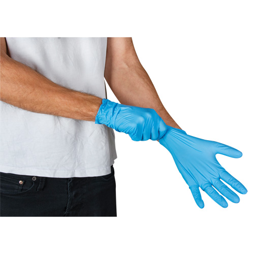 Vending Pack Disposable Gloves, Large, Nitrile, 4.5-mil, Powder-Free, Blue, Class 2 Les Fournitures Industrielles Méga