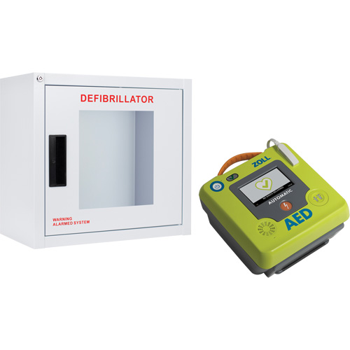 AED 3 AED & Wall Cabinet Kit, Semi-Automatic, French, Class 4 Les Fournitures Industrielles Méga
