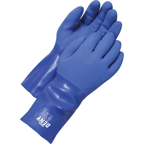 Textured Gloves, Size 12, 12" L, PVC, Cotton Inner Lining Les Fournitures Industrielles Méga