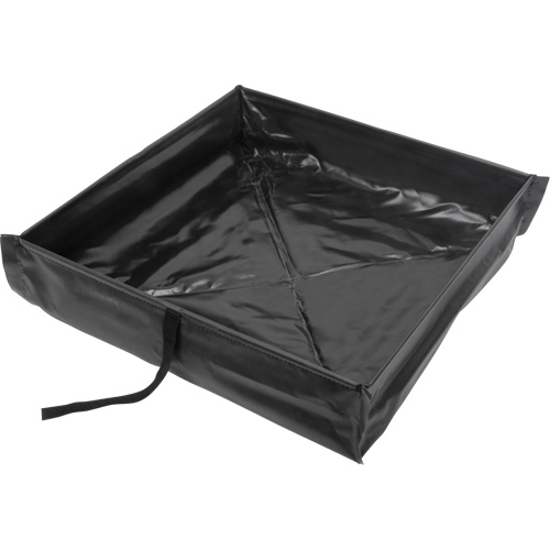 Berme de confinement des d&eacute;versements repliable &agrave; rouler, Capacit&eacute; 34 gal. US, 3' la x 3' lo x 6" h Les Fournitures Industrielles Méga