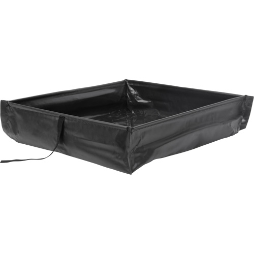Berme de confinement des d&eacute;versements repliable &agrave; rouler, Capacit&eacute; 34 gal. US, 3' la x 3' lo x 6" h Les Fournitures Industrielles Méga