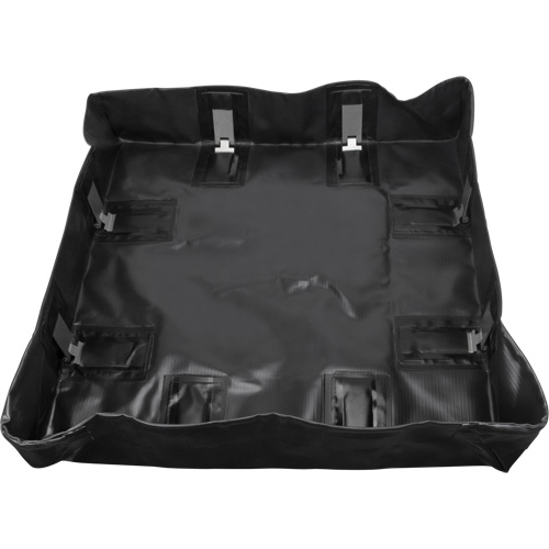 Collapsible Berm, 299 US gal. Capacity, 8' W x 10' L x 6" H, Snap-Up Bracket Les Fournitures Industrielles Méga