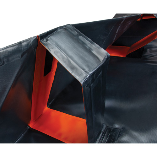 IBX Wall Pop-Up Berm, 1077 US gal. Capacity, 12' W x 12' L x 12" H, Snap-Up Bracket Les Fournitures Industrielles Méga