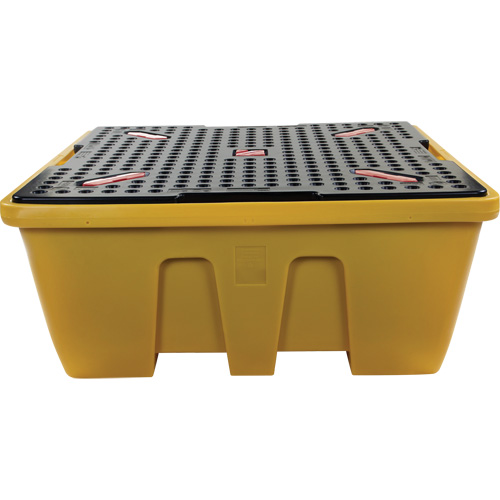 IBC Spill Pallet, 333 US gal. Spill Capacity, 66" x 66" x 27.5" Les Fournitures Industrielles Méga