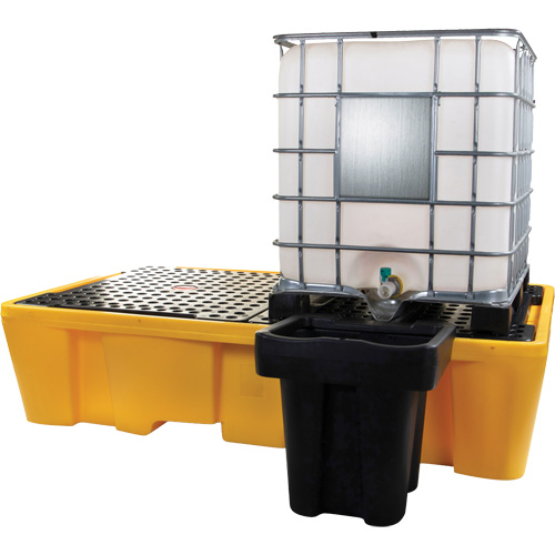 Double palette de d&eacute;versements IBC, Capacit&eacute; de d&eacute;versement 317 gal. US, 89" x 57" x 23" Les Fournitures Industrielles Méga
