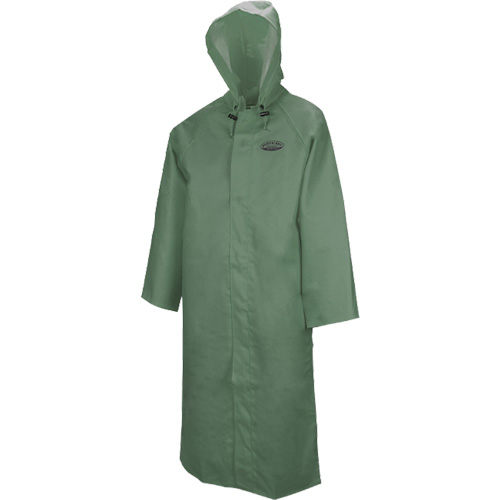851 Hurricane Long Coat with Detachable Hood, Medium, Green Les Fournitures Industrielles Méga