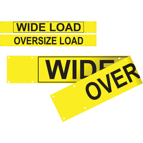 Banni&egrave;re wide load/oversized load &agrave; deux c&ocirc;t&eacute;s, Vinyle, 96" la x 12" h Les Fournitures Industrielles Méga