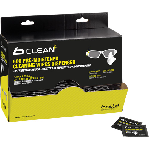 Lingettes nettoyantes pr&eacute;mouill&eacute;es B-Clean B500 Les Fournitures Industrielles Méga