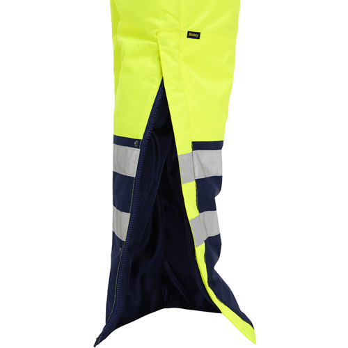 Salopette pour le froid extr&ecirc;me Bisley, Polyester, Petit, Jaune lime haute visibilit&eacute; Les Fournitures Industrielles Méga