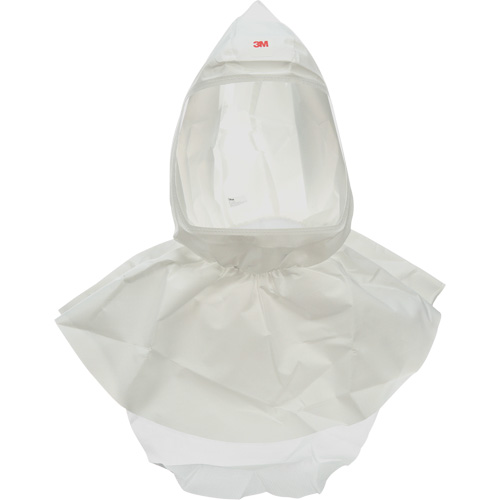Cagoule Versaflo s&eacute;rie pour APR avec voile, Standard, Pi&egrave;ce faciale/Coiffe souple, Bavette Double Les Fournitures Industrielles Méga