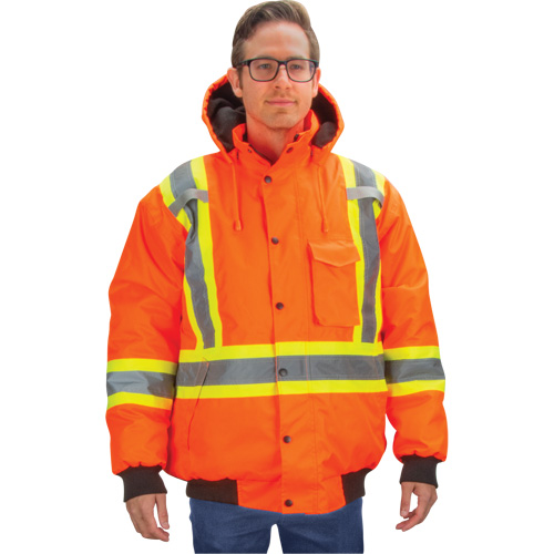 Waterproof 7-in-1 Winter Parka, High Visibility Orange, Medium Les Fournitures Industrielles Méga