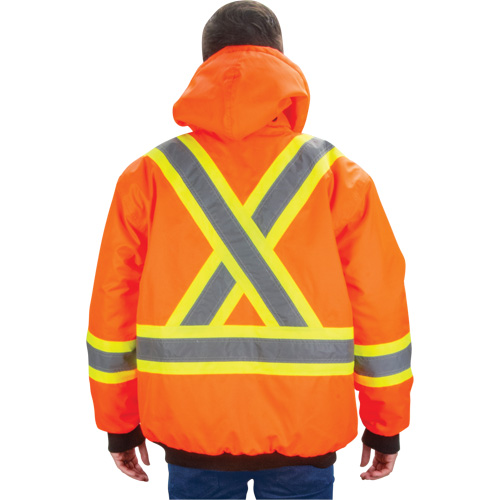 Waterproof 7-in-1 Winter Parka, High Visibility Orange, Medium Les Fournitures Industrielles Méga