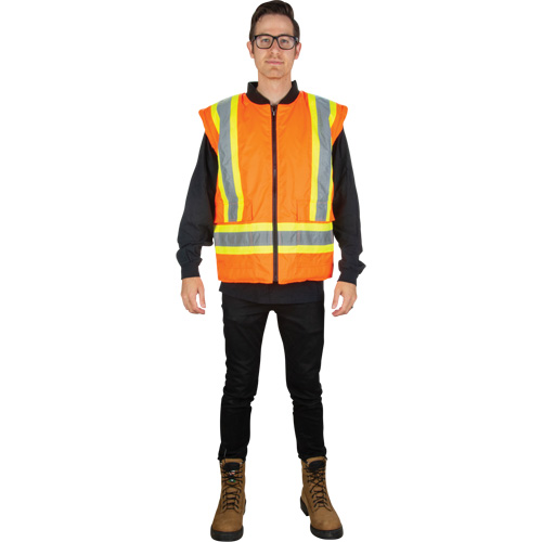 Waterproof 7-in-1 Winter Parka, High Visibility Orange, Medium Les Fournitures Industrielles Méga