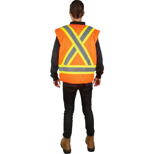 Waterproof 7-in-1 Winter Parka, High Visibility Orange, Medium Les Fournitures Industrielles Méga