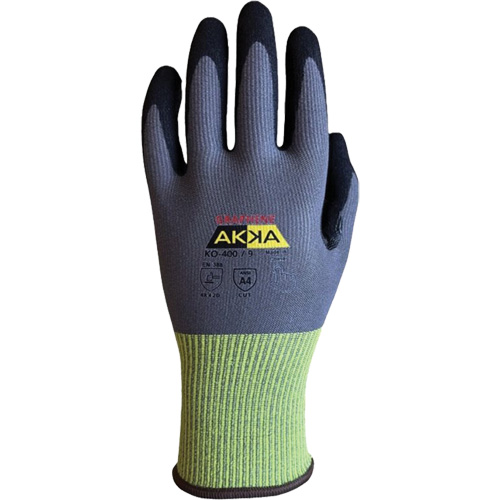 Gants r&eacute;sistants &agrave; la coupe interm&eacute;diaires KO-400, Taille 10, Calibre 15, Rev&ecirc;tement Nitrile, Enveloppe en Nylon/PEHP/Spandex/Graph&egrave;ne, ASTM ANSI niveau A4/EN 388 niveau D Les Fournitures Industrielles Méga