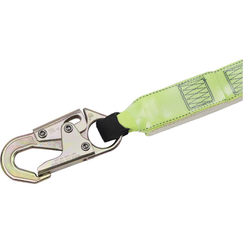 SA-6402-4 Shock Absorbing Lanyard, 4', Form Hook Center, Snap Hook Leg Ends, Polyester Les Fournitures Industrielles Méga