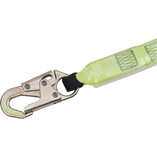 SA-64000-4 Shock Absorbing Lanyard, 4', Snap Hook Center, Snap Hook Leg Ends, Polyester Les Fournitures Industrielles Méga