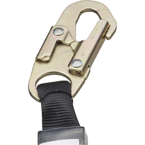 SA-5502-6 Shock Absorbing Lanyard, 6', Form Hook Center, Snap Hook Leg Ends, Galvanized Steel Les Fournitures Industrielles Méga