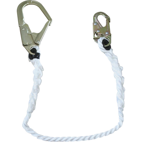 LAN-1242-4 Longe &agrave; corde de retenue 5/8", 1 branches, 4', Classe CSA A Les Fournitures Industrielles Méga