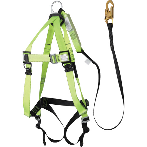 FBH-10000A5440-6 6' Class A Harness & Lanyard with 220 lbs. Capacity, Harness/Lanyard Combo Les Fournitures Industrielles Méga