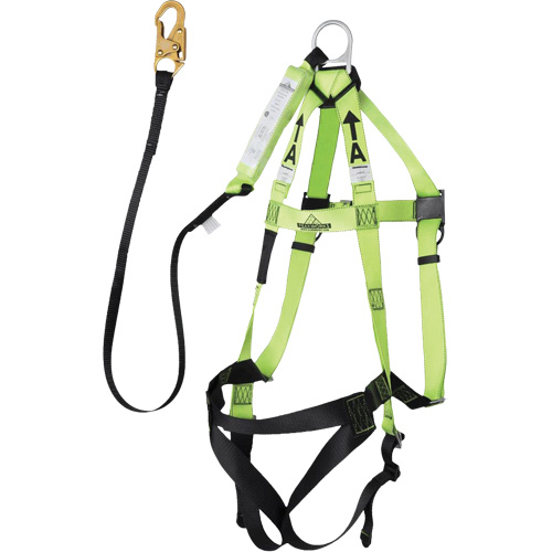FBH-10000A5440-6 6' Class A Harness & Lanyard with 220 lbs. Capacity, Harness/Lanyard Combo Les Fournitures Industrielles Méga