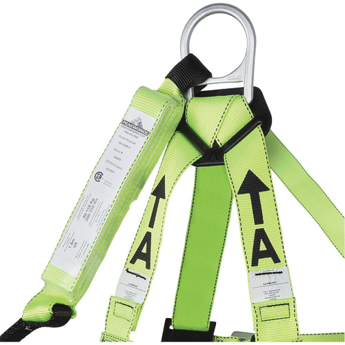 FBH-10000A5440-6 6' Class A Harness & Lanyard with 220 lbs. Capacity, Harness/Lanyard Combo Les Fournitures Industrielles Méga
